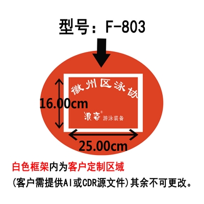 F803/F801第三代跟屁虫游泳浮漂定做案例